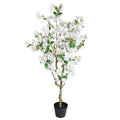 50in(4.2ft) Artificial White Cherry Blossom Tree momoplant