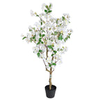 50in(4.2ft) Artificial White Cherry Blossom Tree momoplant