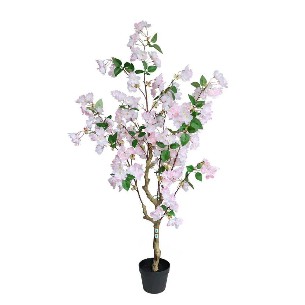 50in(4.2ft) Artificial Pink Cherry Blossom Tree momoplant