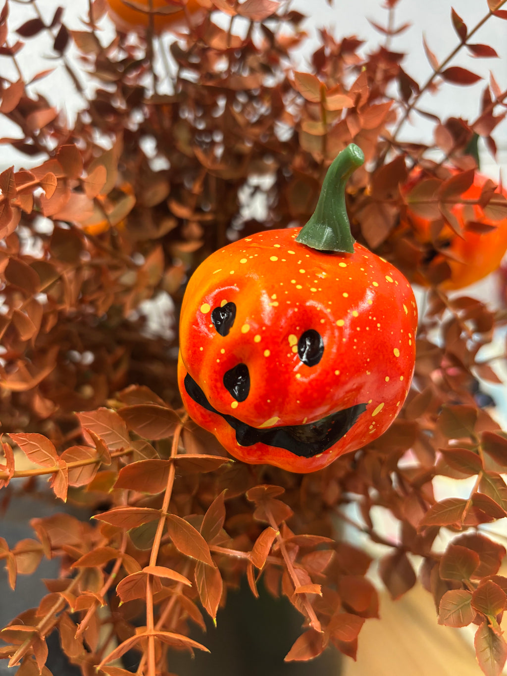 2-Pack Halloween Yard Stakes – Pumpkin & Eyeball Flower Spikes | Outdoor Fall Decorations | Weatherproof & UV-Resistant