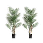 2 Pieces 47in(3.9ft) Artificial Areca Palm