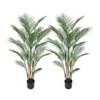 2 Pieces 59in(4.9ft) Artificial Areca Palm