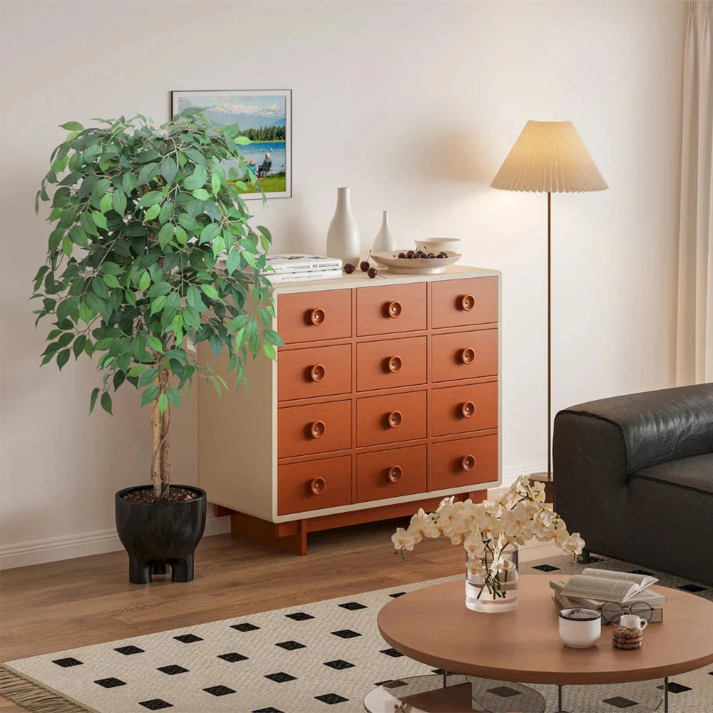 63in(5.2ft) Artificial Topiary Ficus Tree momoplant