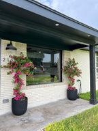 63" Artificial Bougainvillea Tree | 5.2ft Tall Faux Flowering Tree for Patio & Grand Entry