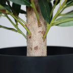 2 Pieces 35in(3ft) Artificial Cone Topiary Olive Trees momoplant