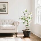 50in(4.2ft) Artificial White Cherry Blossom Tree momoplant