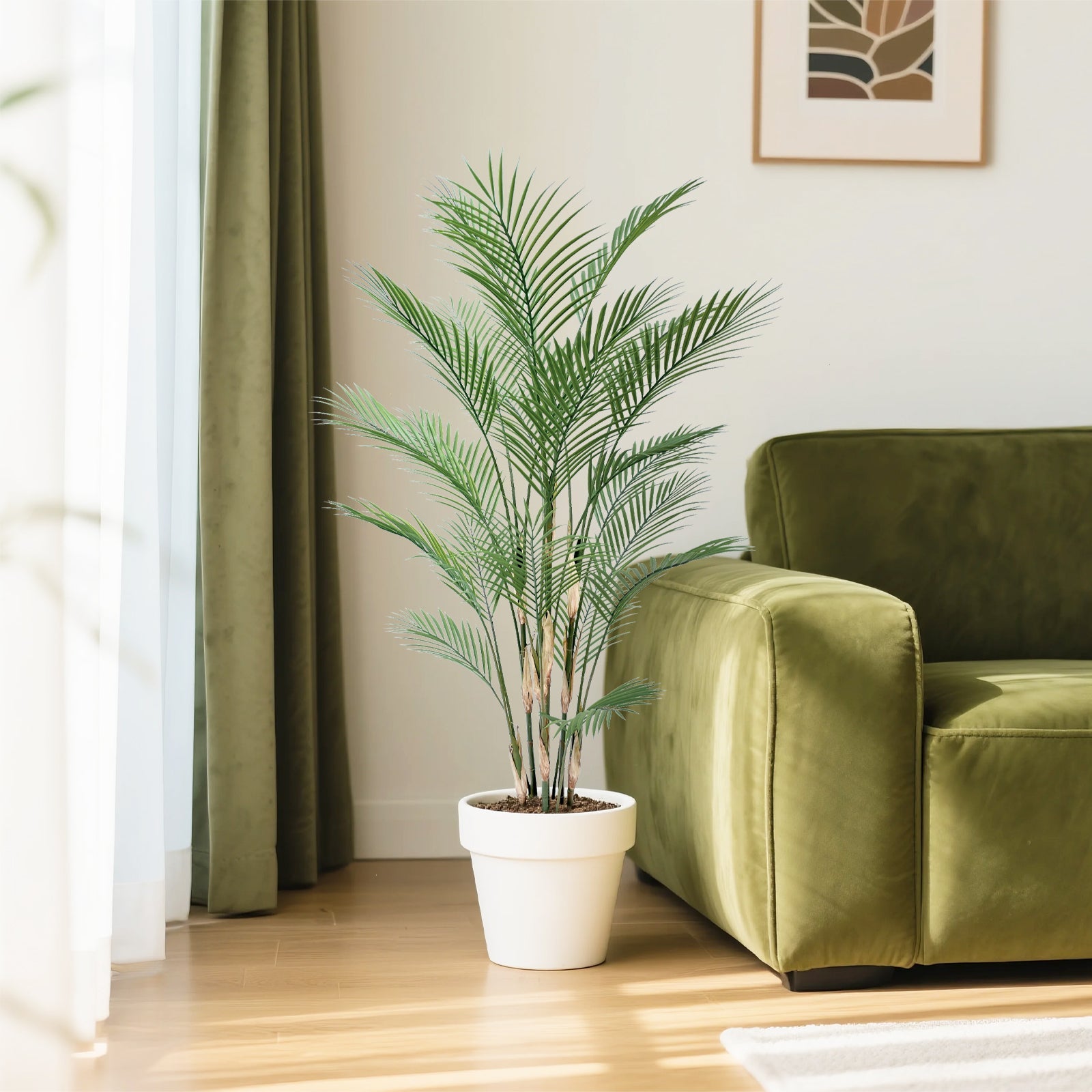 2-Pack 59" Artificial Areca Palm – Lush Faux Palms, Zero Maintenance