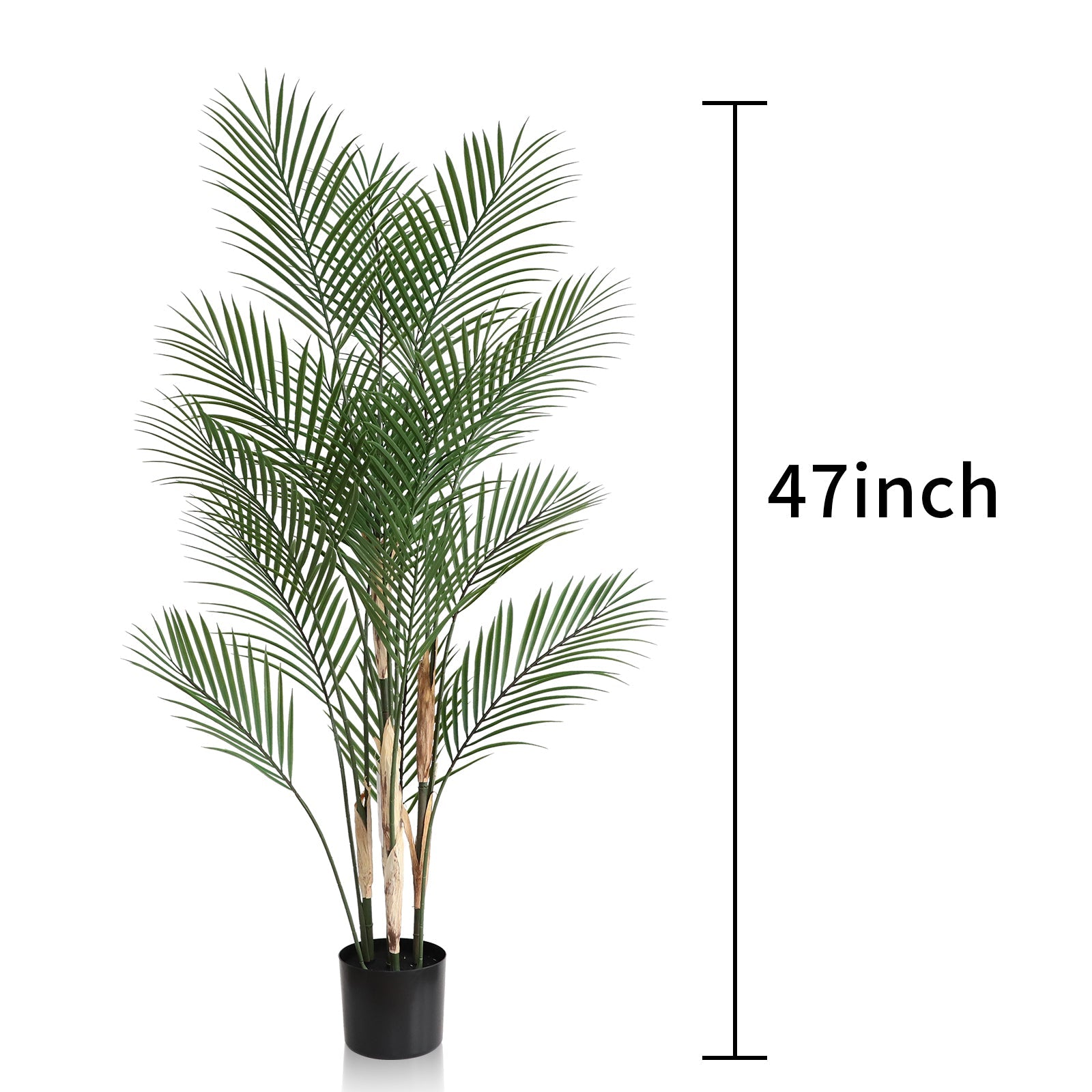 2-Pack 47" Artificial Areca Palm – Lush Faux Palms, Zero Maintenance