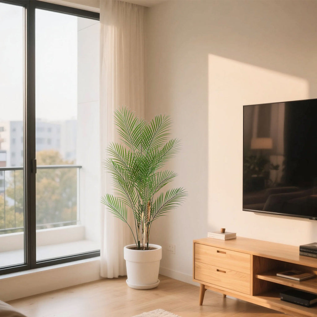 2-Pack 47" Artificial Areca Palm – Lush Faux Palms, Zero Maintenance