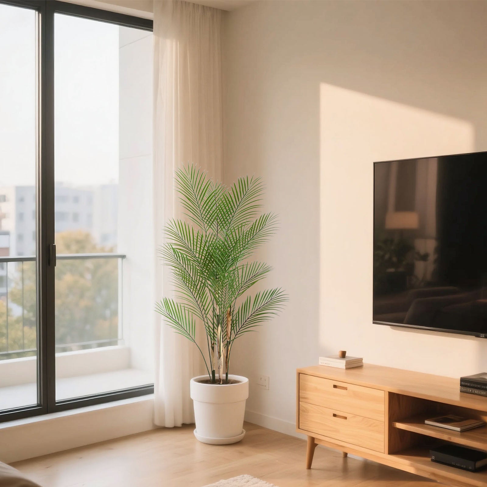 2-Pack 47" Artificial Areca Palm – Lush Faux Palms, Zero Maintenance