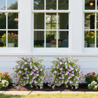 2-Pack 65cm Artificial Lavender Spikes – Lifelike Purple Faux Flowers for Garden, Patio & Outdoor Decor