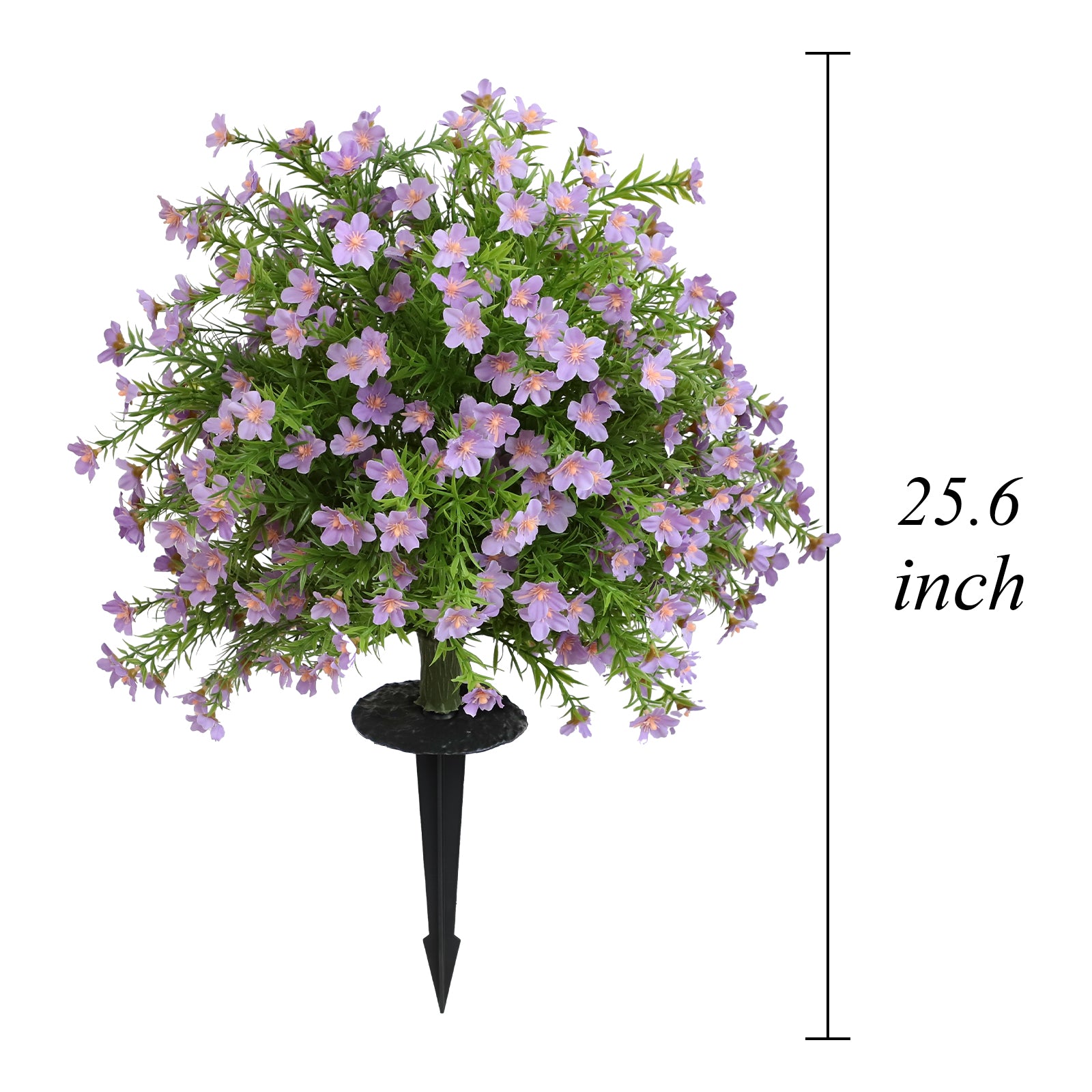 2-Pack 65cm Artificial Lavender Spikes – Lifelike Purple Faux Flowers for Garden, Patio & Outdoor Decor