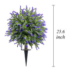 2-Pack 60cm Artificial Lavender Spike Stakes|artificial lavender spikes|stake-in-ground