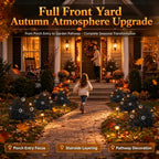2-Pack 60cm Halloween Pumpkin Yard Stakes | Outdoor Fall Decorations | Weatherproof & UV-Resistant