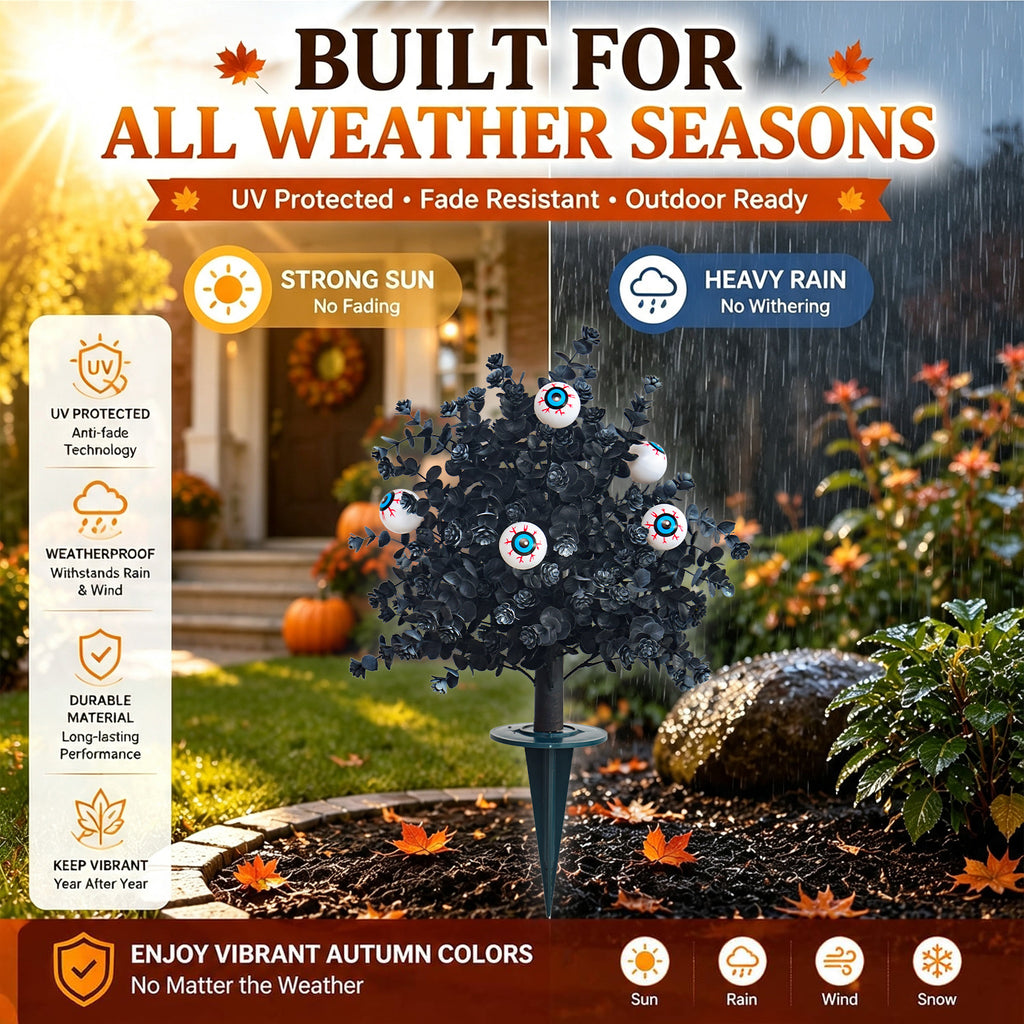 2-Pack 60cm Halloween Pumpkin Yard Stakes | Outdoor Fall Decorations | Weatherproof & UV-Resistant