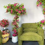 5.2 foot artificial bougainvillea tree in hotel lobby or restaurant reception adding bold tropical color