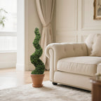 faux spiral topiary set of 2