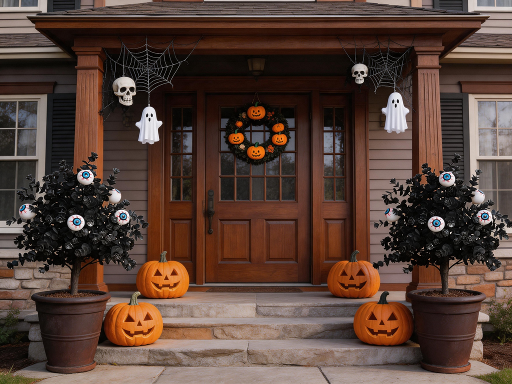 2-Pack 60cm Halloween Pumpkin Yard Stakes | Outdoor Fall Decorations | Weatherproof & UV-Resistant