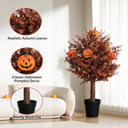 2-Pack Halloween Yard Stakes – Pumpkin & Eyeball Flower Spikes | Outdoor Fall Decorations | Weatherproof & UV-Resistant