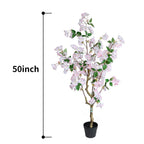 50in(4.2ft) Artificial Pink Cherry Blossom Tree momoplant