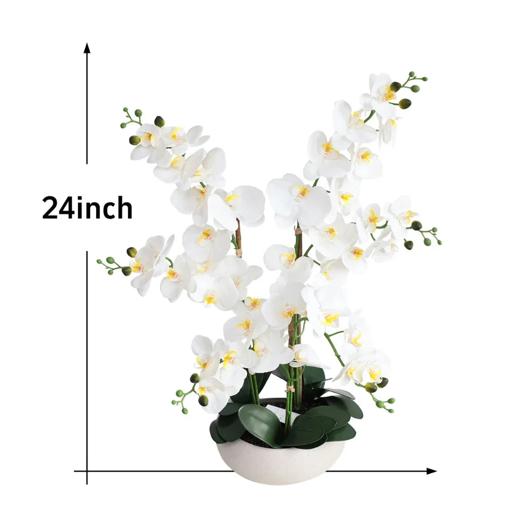 24 inch faux orchid for nightstand